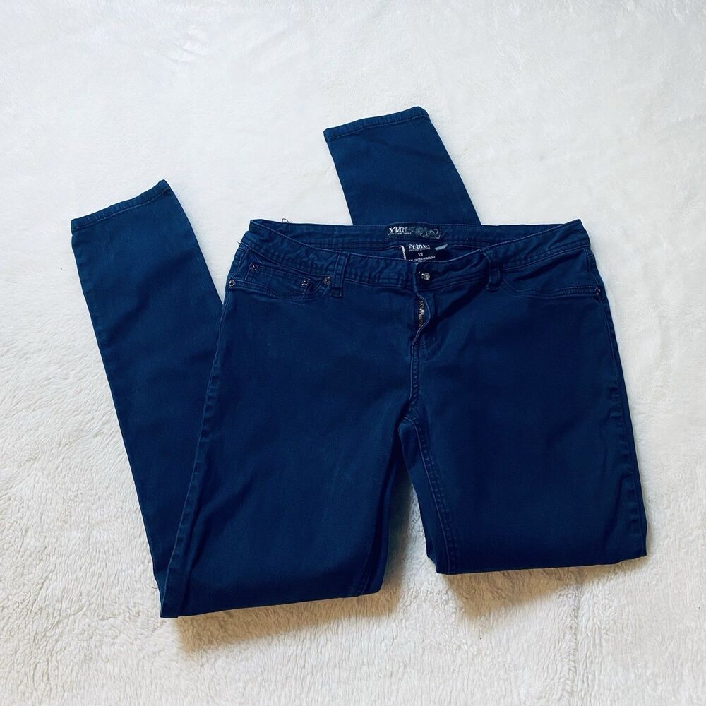 YMI Jeans Size 13 Dark Blue Skinny Stretch Jeans Y2K  Slim Fit